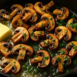 Goudbruin en vol umami: zo bak je champignons perfect met roomboter
