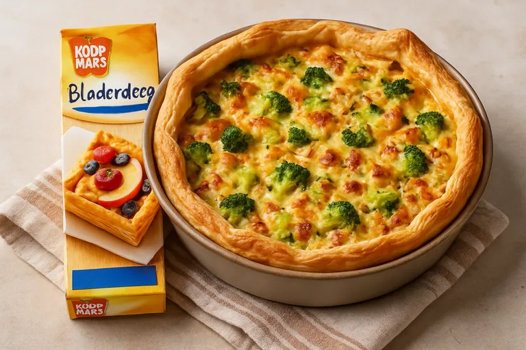 Hartige taart met bladerdeeg van Koopmans: productkeuze en basis