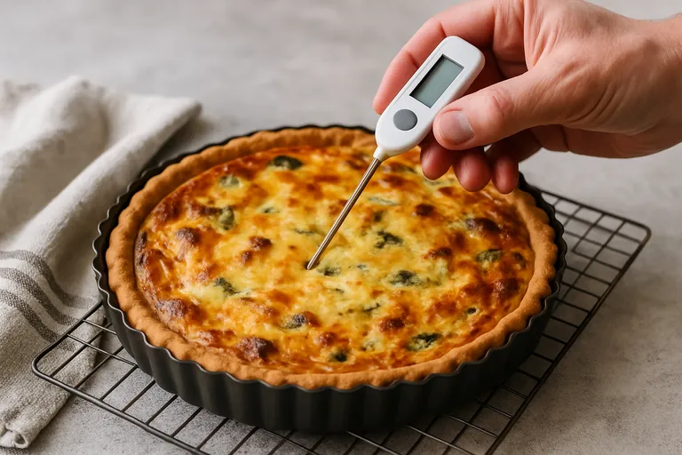 Hoe check je of je quiche gaar is