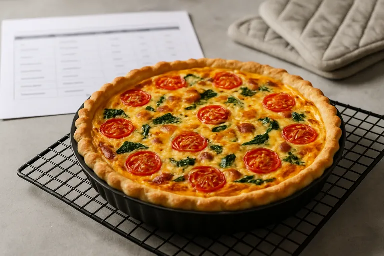 Hoe lang moet een quiche in de oven: standaard oventijden
