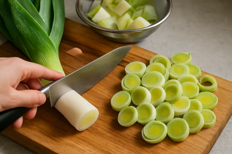 Hoe maak je prei klaar: schoonmaken en snijden