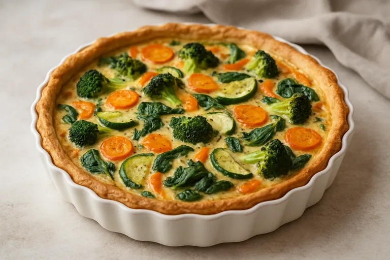 Recept quiche vegetarisch stap-voor-stap