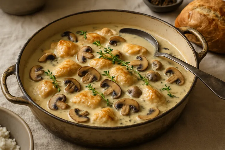 Waarom een stoofpotje kip met champignons