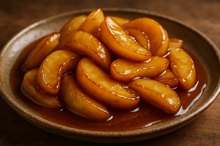 Wat is gekarameliseerde appel