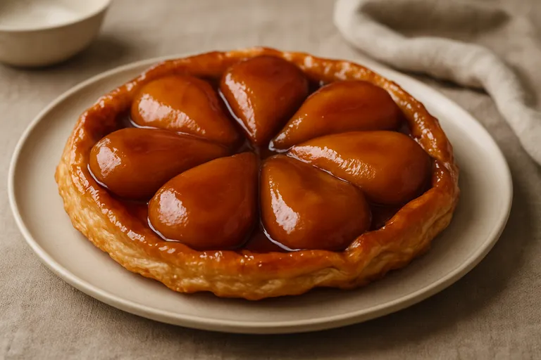 Wat is tarte tatin met peer